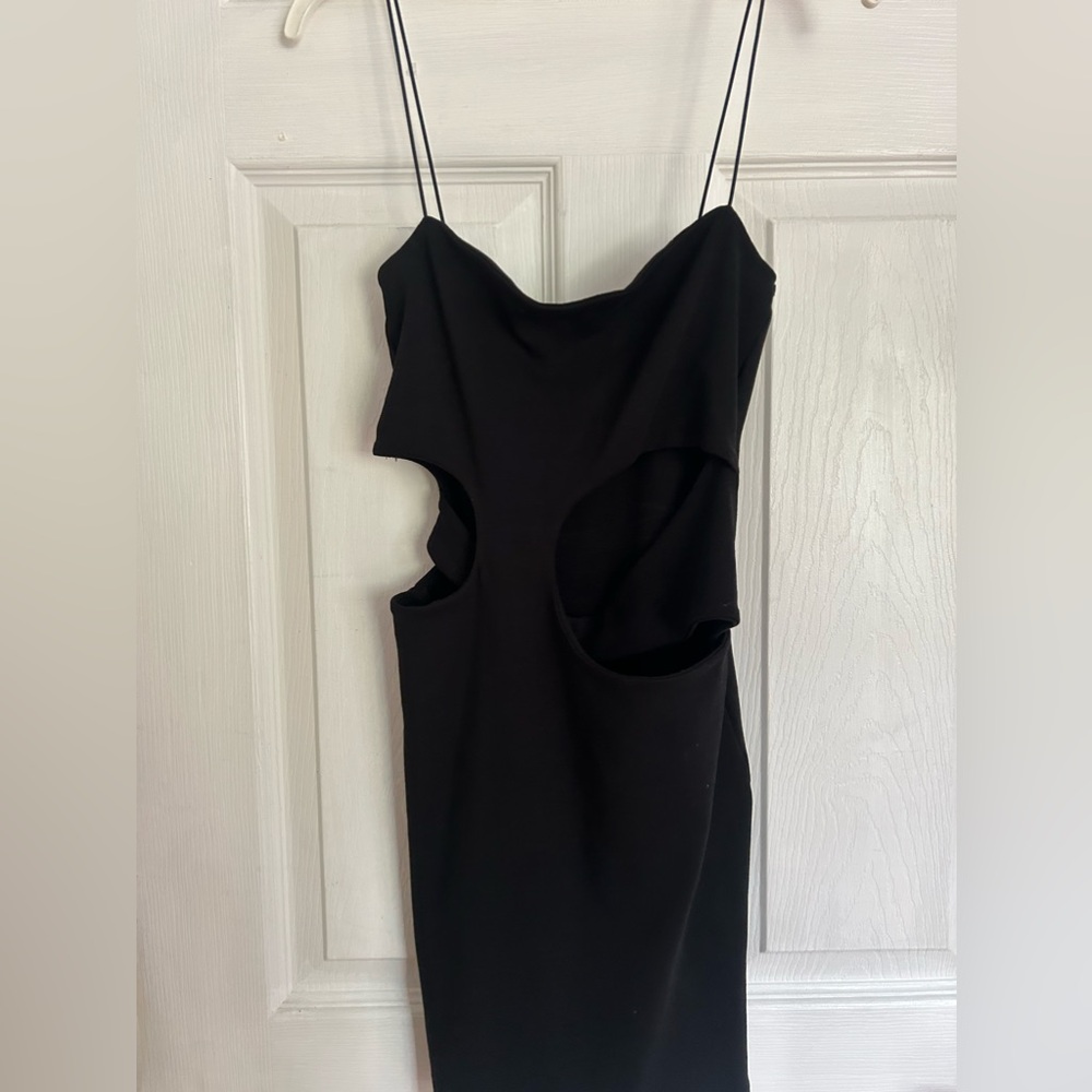 Zara mini dress with asymmetric cutout